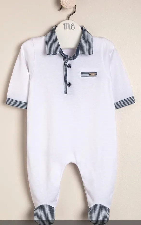 بودي 14-BS: باترون خياطة رقمي للأطفال الرضع — سالوبيت بقدمين مغلقتين وياقة بولو — Moldey