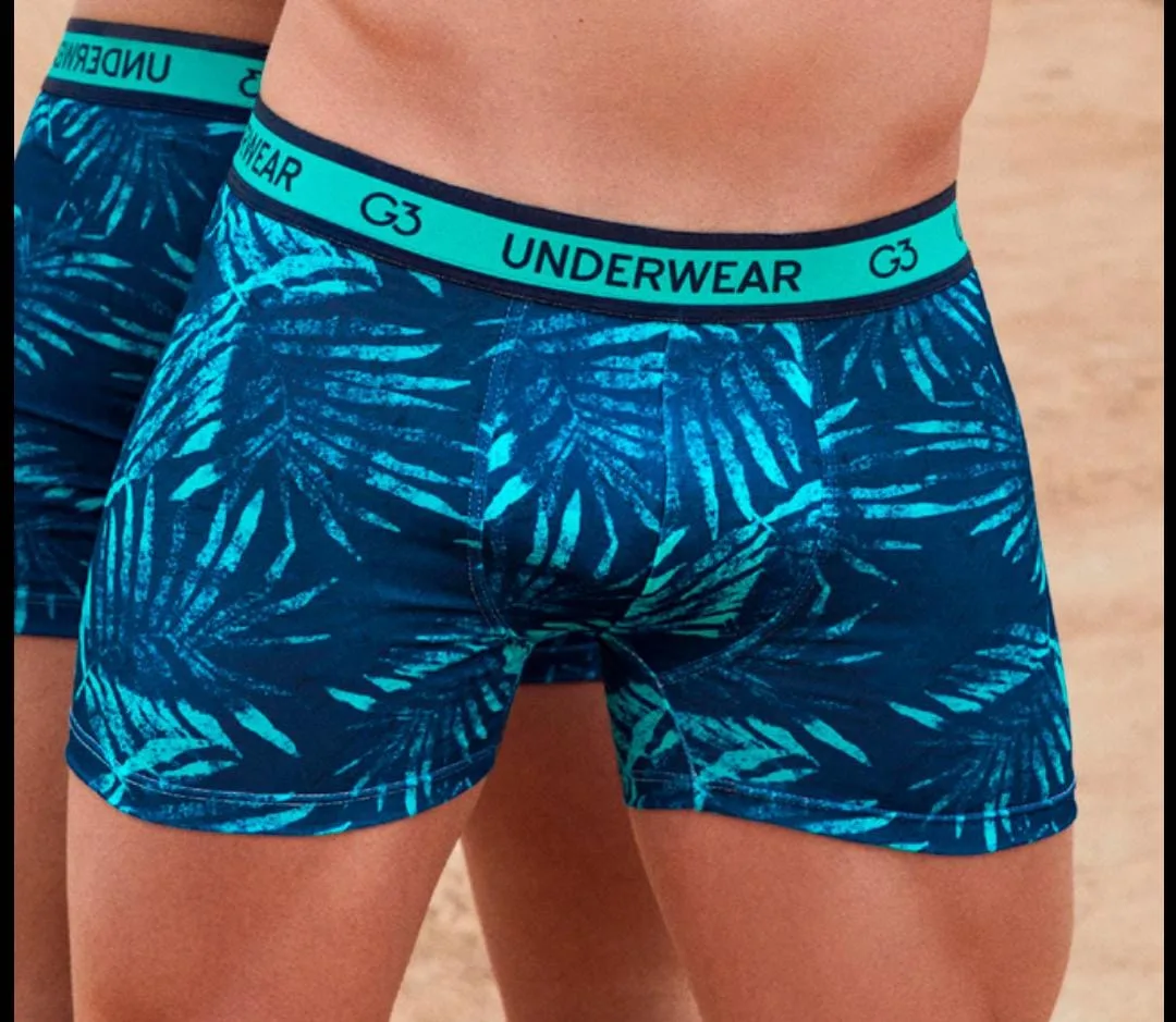 Boxer Briefs 3-M: digital sewing pattern for men — long printed boxer briefs with wide waistband — Moldey