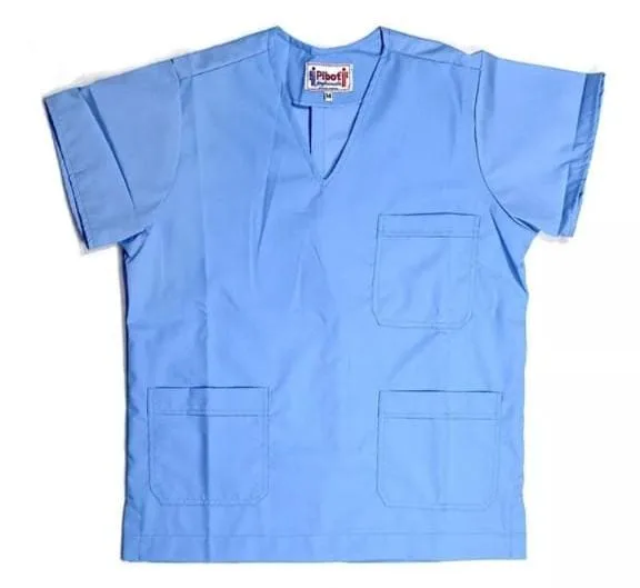Women's Scrub Top Size ESPC: digital sewing pattern for women — scrub top with v-neck and three pockets — Moldey