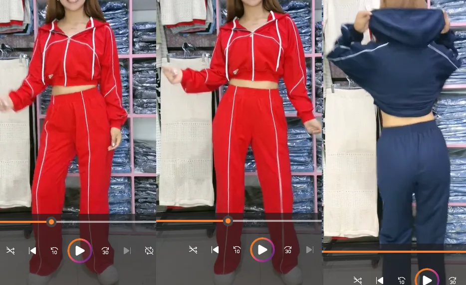 Raglan Jacket 08: digital sewing pattern for women — cropped hooded jacket with white piping — Moldey
