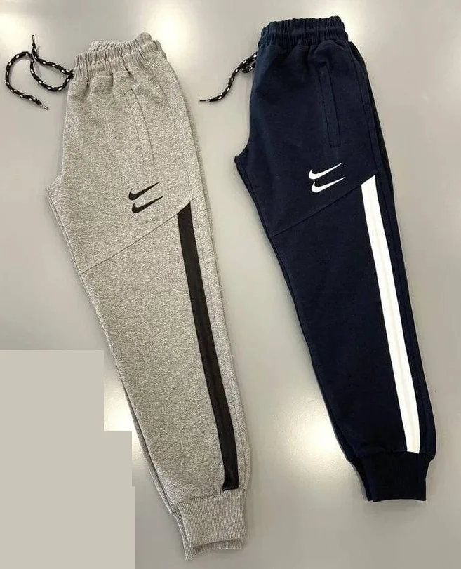Joggers 11-B: digital sewing pattern for boys — joggers with diagonal thigh seam and stripe — Moldey