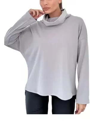 Cowl Neck Top 05: digital sewing pattern for women — oversized cowl neck top with dropped shoulders — Moldey
