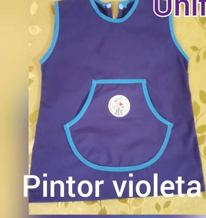 Pinafore 29-CH: digital sewing pattern unisex for kids — sleeveless school pinafore with round pocket — Moldey