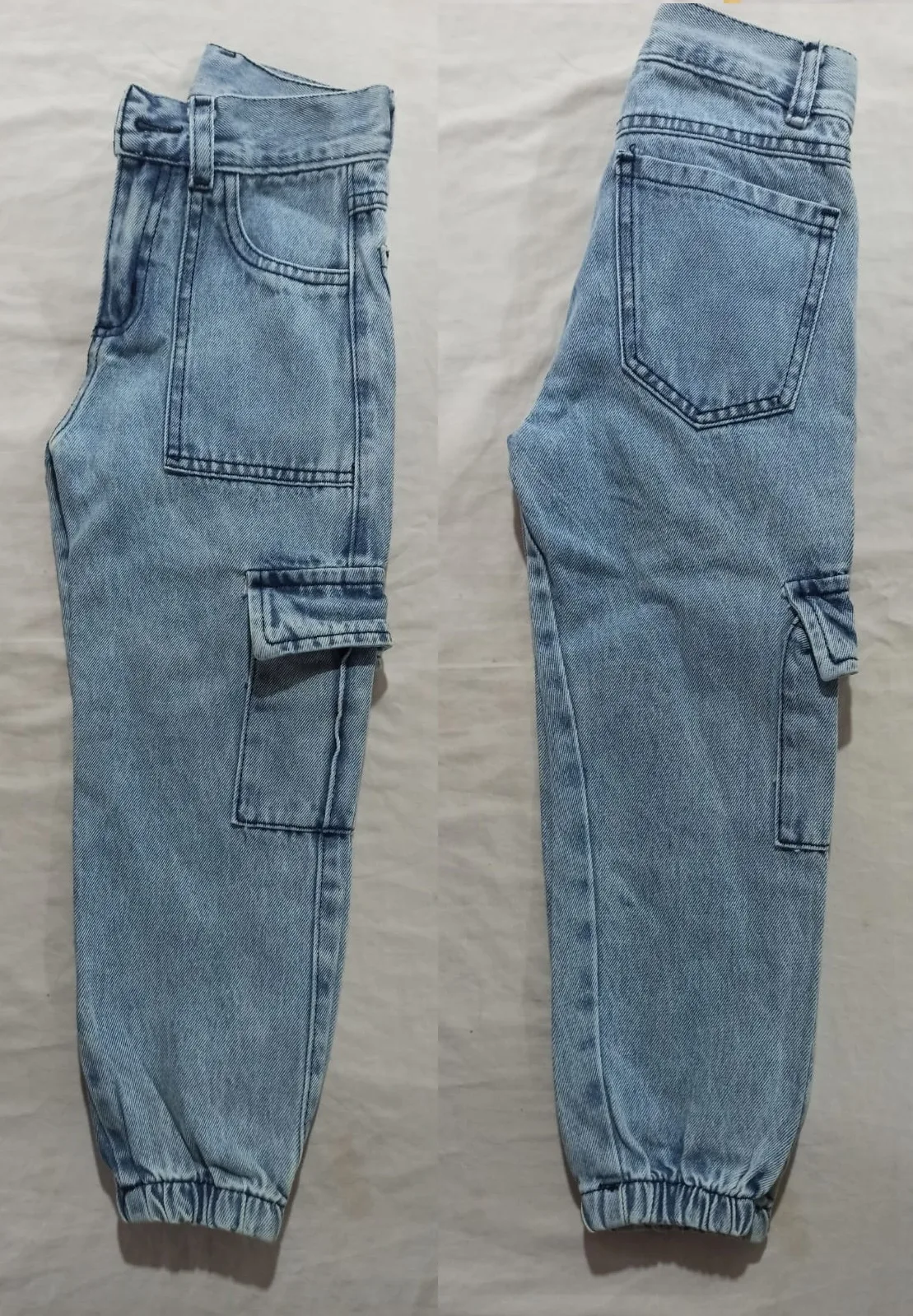 Pants 14: digital sewing pattern for men — denim jogger cargo pants with elastic cuffs — Moldey