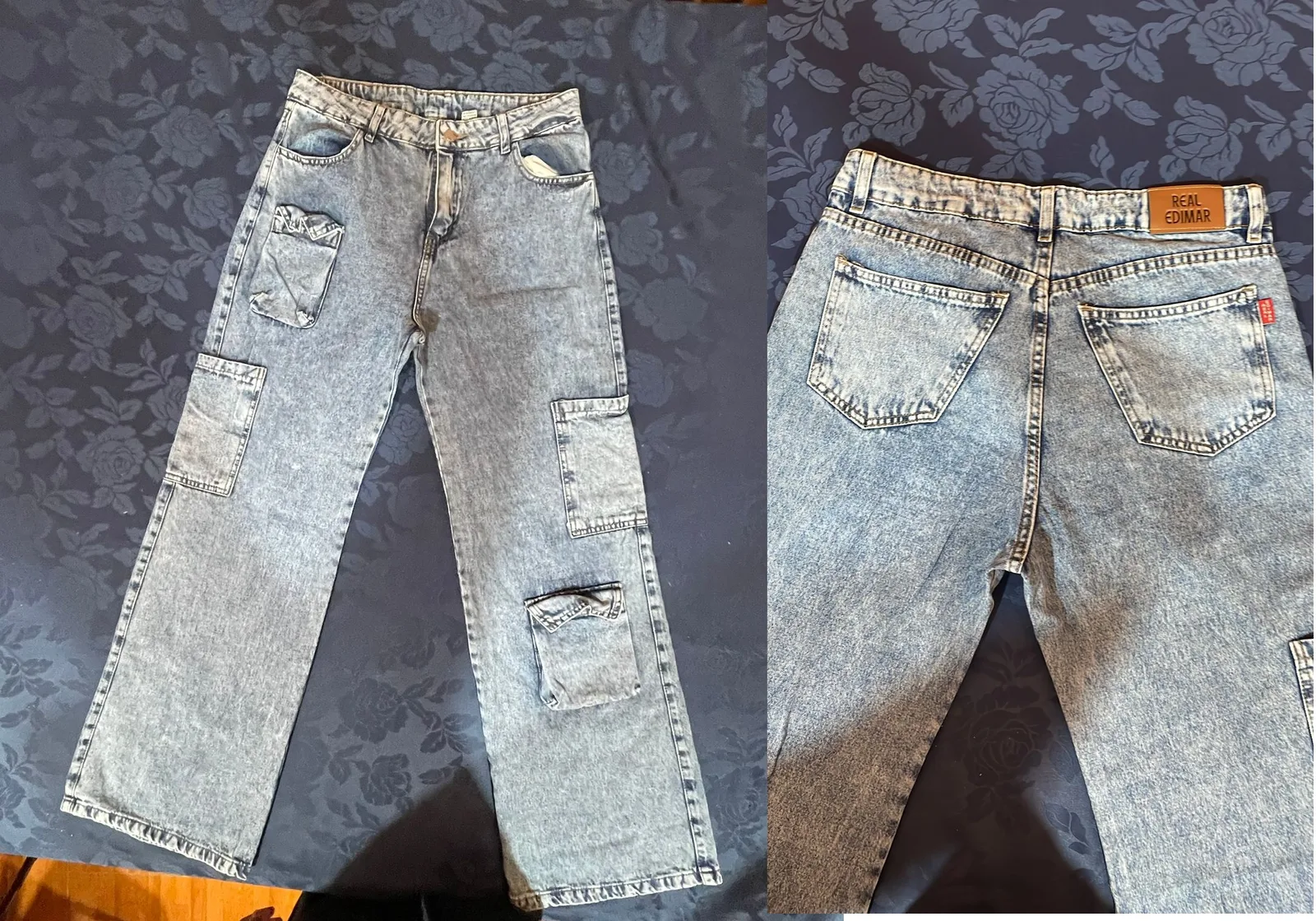 Pants 103: digital sewing pattern for women — straight jeans with cargo-style patch pockets — Moldey