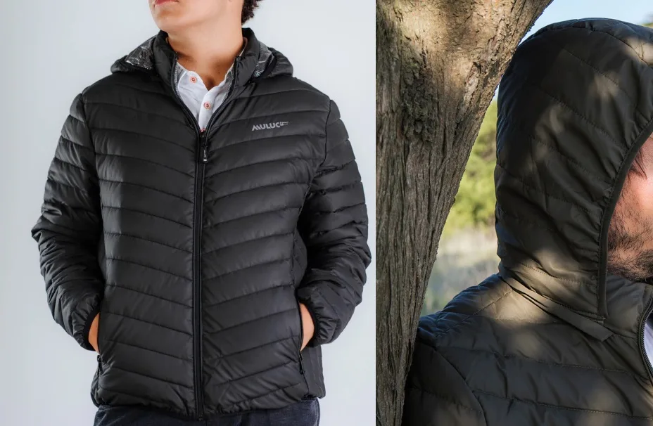 Men's Quilted Jacket 02: digital sewing pattern for men — quilted puffer jacket with hood and zipper — Moldey