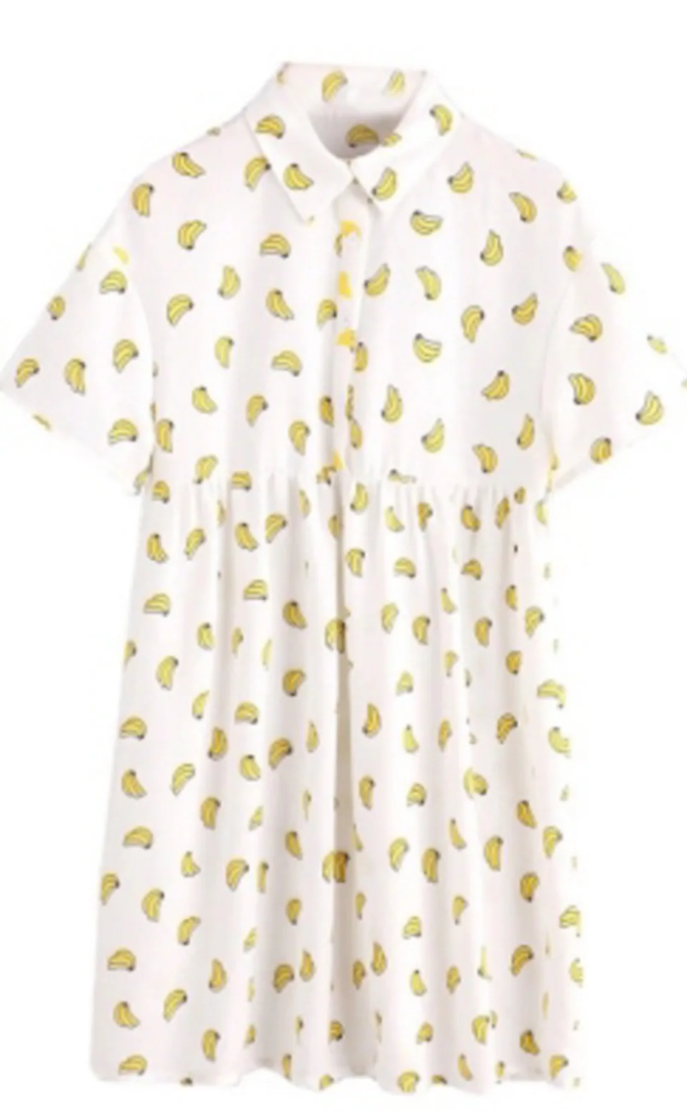 فستان 16: باترون خياطة رقمي للنساء — فستان قميص مطبوع بياقة كلاسيكية — Moldey