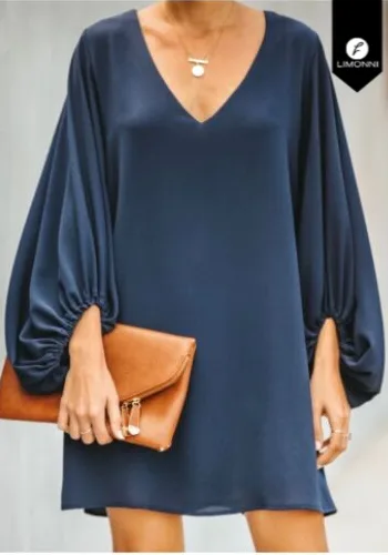 Dress 187: digital sewing pattern for women — short dress with balloon sleeves — Moldey