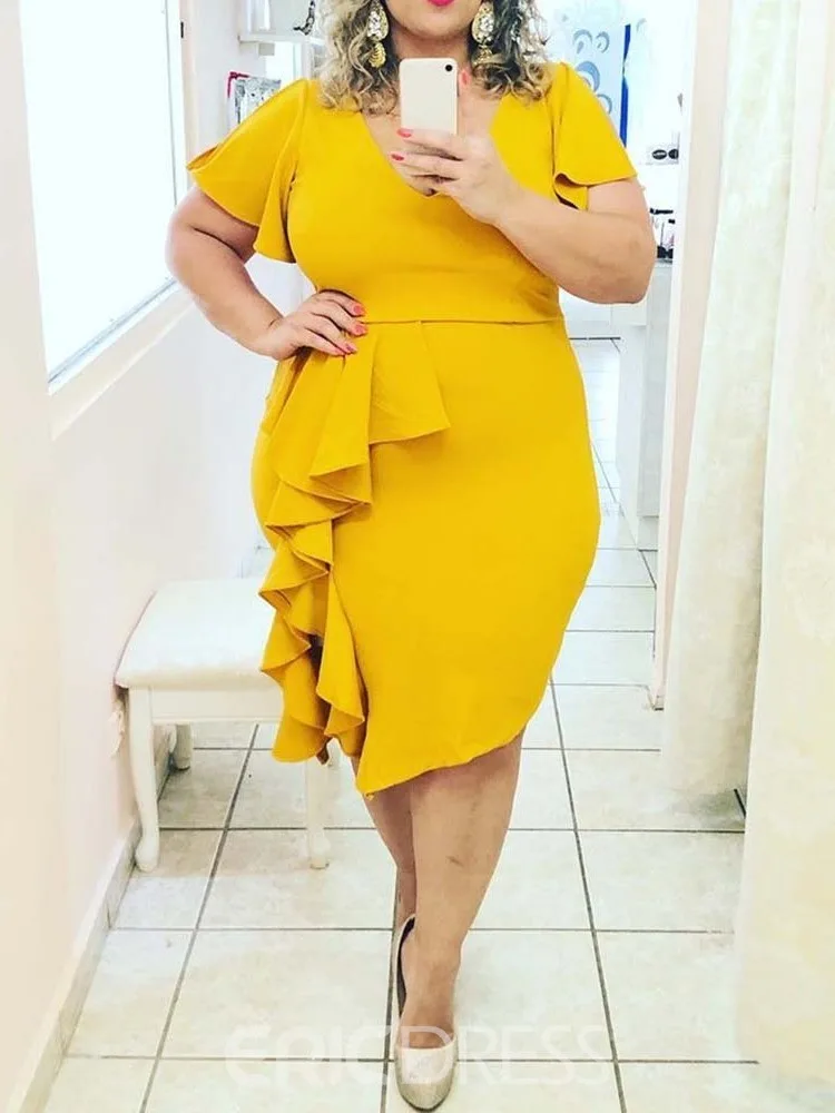 Dress 273: digital sewing pattern for women — fitted dress with asymmetric ruffles — Moldey