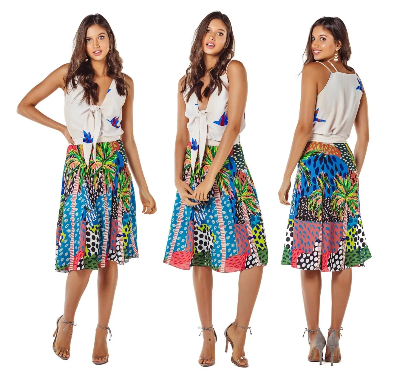 Blouse 80: digital sewing pattern for women — wrap blouse with thin straps and tie — Moldey