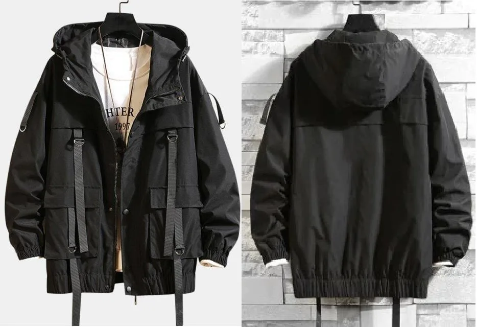 Urban Jacket 01: digital sewing pattern for men — oversized cargo hooded jacket with buckles — Moldey