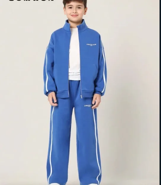 Jacket 20-B: digital sewing pattern for boys — sports jacket with high collar and side stripe — Moldey