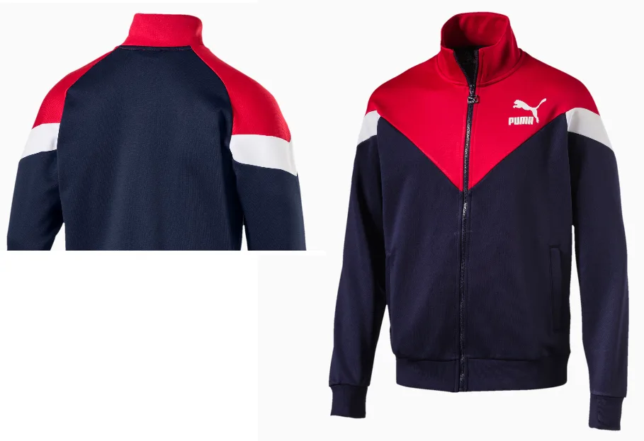 جاكيت PUMA: باترون خياطة رقمي للجنسين (أطفال) — جاكيت رياضي بياقة عالية وكتل لونية للأطفال — Moldey